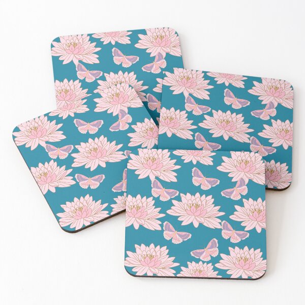 Item preview, Lotus With Pink Butterflies designed and sold by BhavyaBathla.