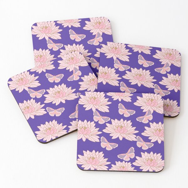Item preview, Pink Lotus With Pink Butterflies designed and sold by BhavyaBathla.