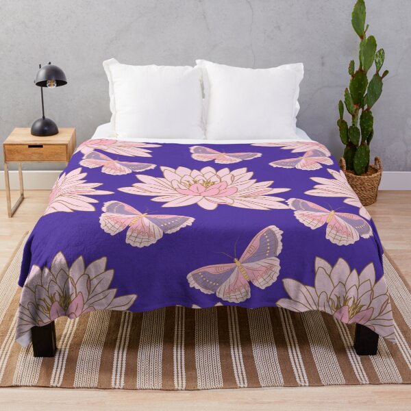 Item preview, Pink Lotus With Pink Butterflies designed and sold by BhavyaBathla.