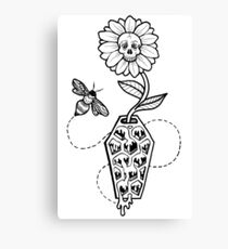 Honeycomb Coffin: Memento Mori Canvas Print