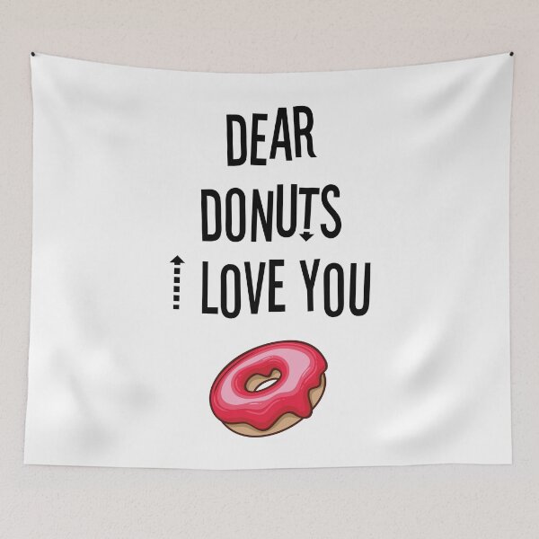 Item preview, dear donuts i love you, donut lovers, donuts designed and sold by Dkh Fashion.