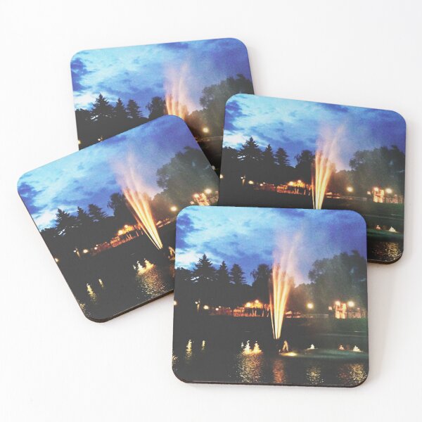 Item preview, Colorful fountain at night designed and sold by helenkaiy.