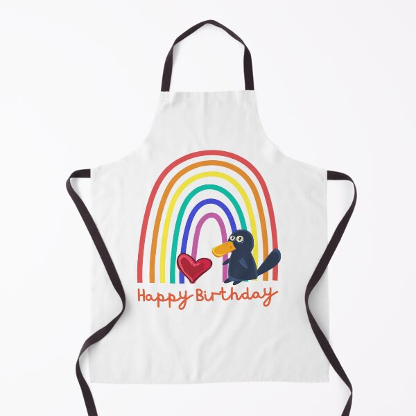 Item preview, Happy Birthday! Baby platypus, baby platypus, rainbow heart designed and sold by karlsageder.