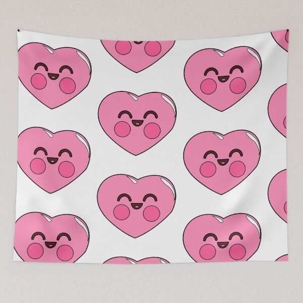 Item preview, smiling heart face  designed and sold by tailspalette.