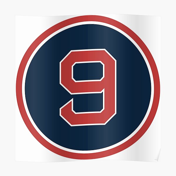 Ted Williams #9 Jersey Number Poster for Sale by StickBall