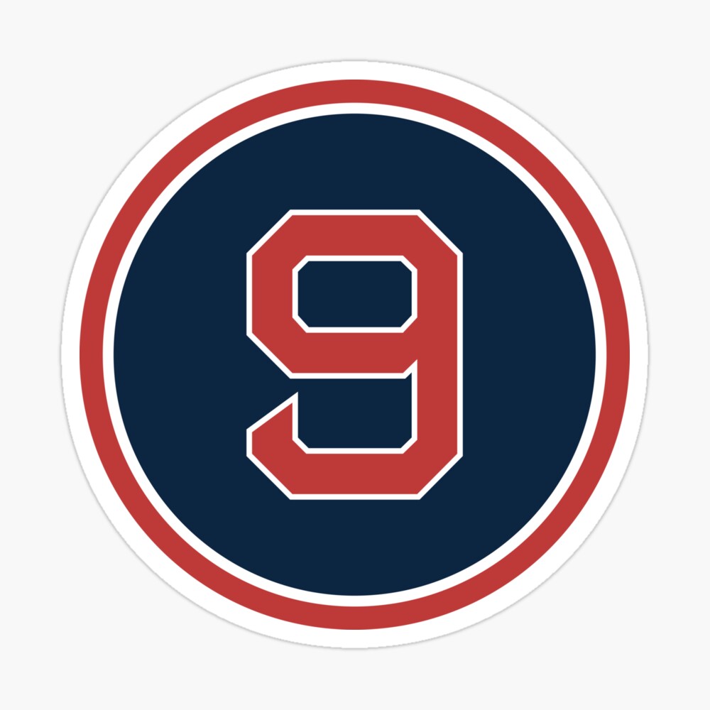 Ted Williams #9 Jersey Number Poster for Sale by StickBall