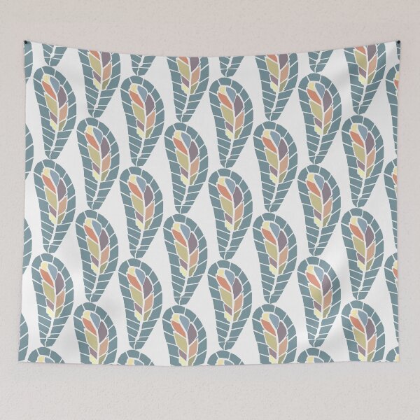 Item preview, Multicolored Feather Silhouette White Background designed and sold by NWCC.