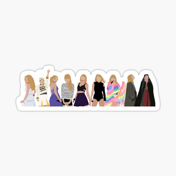 taylor swift eras with evermore Sticker for Sale by RainySundays