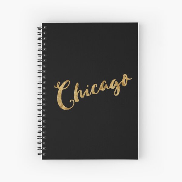 Golden Look Chicago Spiral Notebook