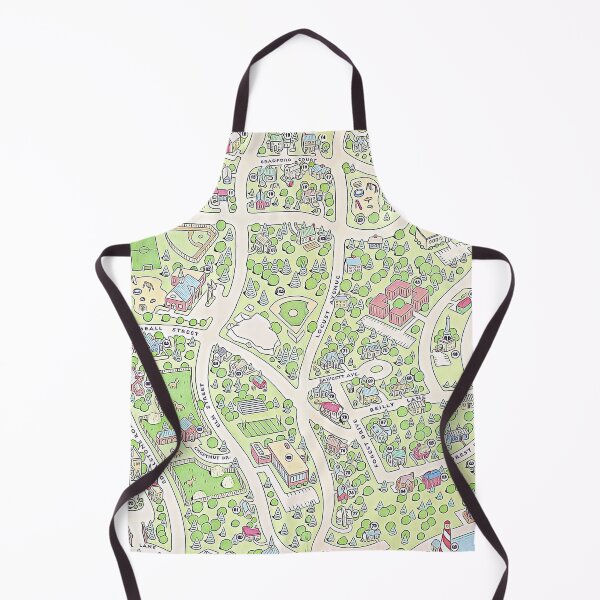 Item preview, Baby-sitters Club Stoneybrook Map designed and sold by LittleCupOfArt.
