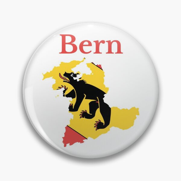 Item preview, Berne Canton Map Flag, Switzerland designed and sold by marosharaf.