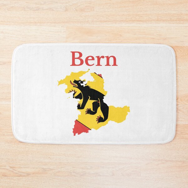 Item preview, Berne Canton Map Flag, Switzerland designed and sold by marosharaf.