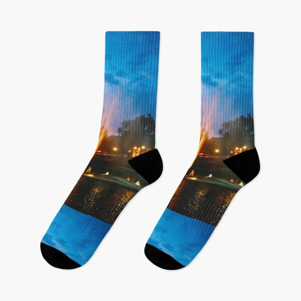 Item preview, Colorful fountain at night designed and sold by helenkaiy.