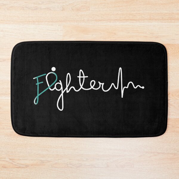 Item preview, Fighter- Cervical Cancer Awareness Gifts for Women Cervical Cancer Support Ribbon designed and sold by Awarenessshop.