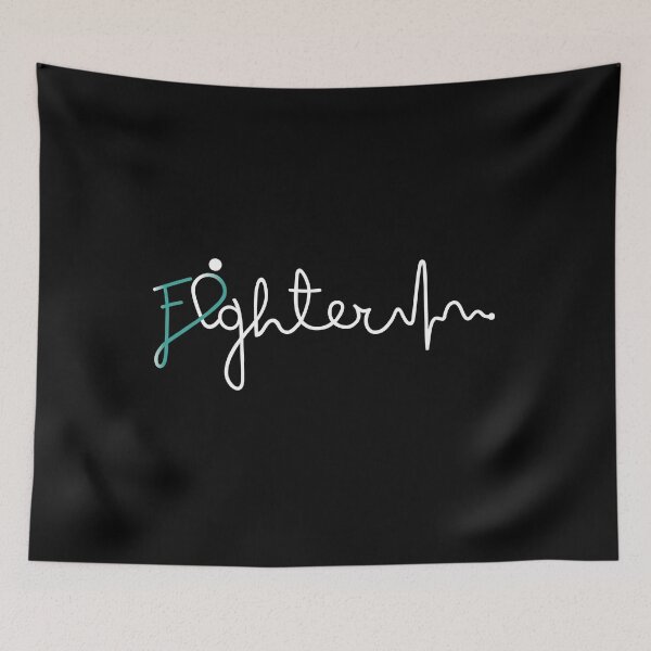 Item preview, Fighter- Cervical Cancer Awareness Gifts for Women Cervical Cancer Support Ribbon designed and sold by Awarenessshop.