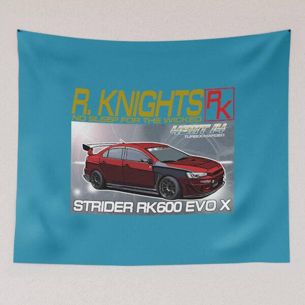 Artikelvorschau, Jdm R.Knights Evo X Rallye Rot entworfen und verkauft von PreppieLook.