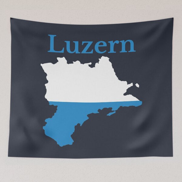 Item preview, Lucerne Canton Map Flag, Switzerland designed and sold by marosharaf.
