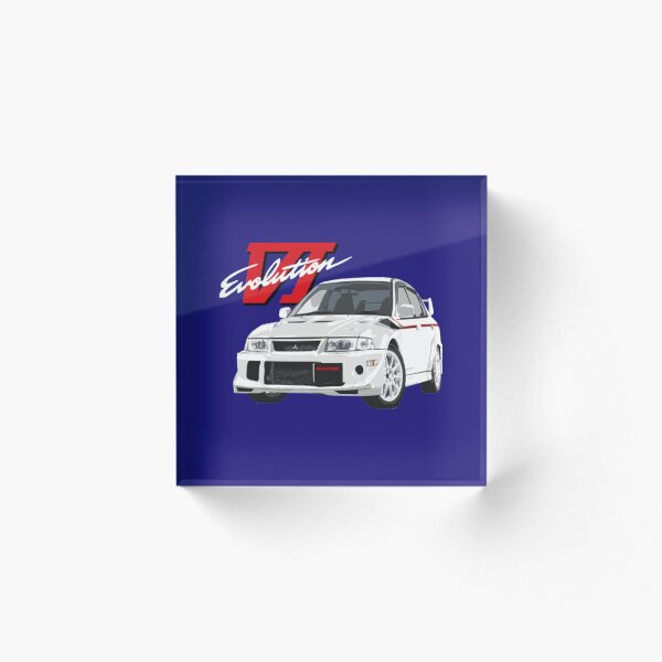 Aperçu de l'œuvre Lancer Evolution lancer evo 6 TME blanc créée et vendue par PreppieLook.