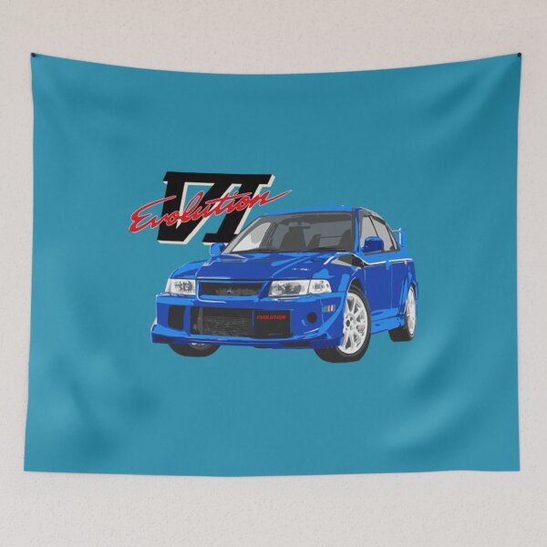 Item preview, Lancer Evolution Mitsubishi Lancer Evolution 6 TME Blue designed and sold by PreppieLook.