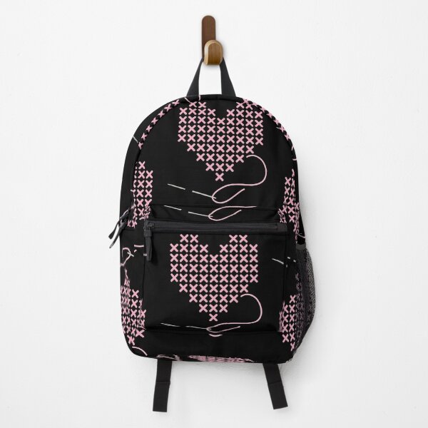 Item preview, I love Cross Stitch Heart and Needle in Pastel Pink designed and sold by Good-Find.