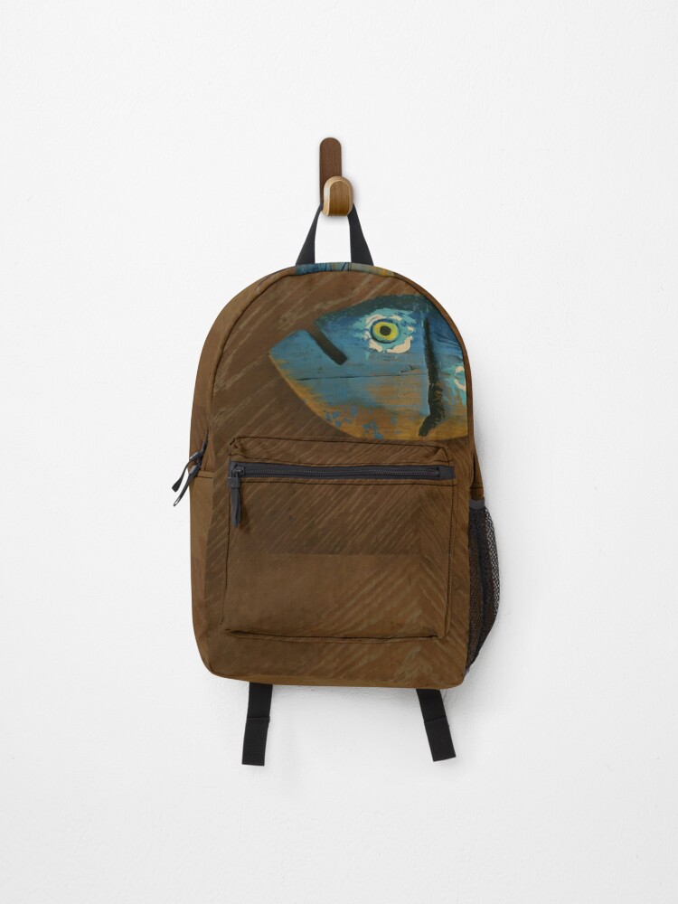 Thumbnail 1 of 3, Backpack, One Fin Fish designed and sold by Msgiamaria.