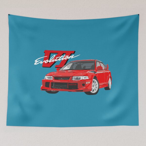 Item preview, Lancer Evolution Vi Mitsubish Evo VI Tommy makinen Edition Blue designed and sold by PreppieLook.