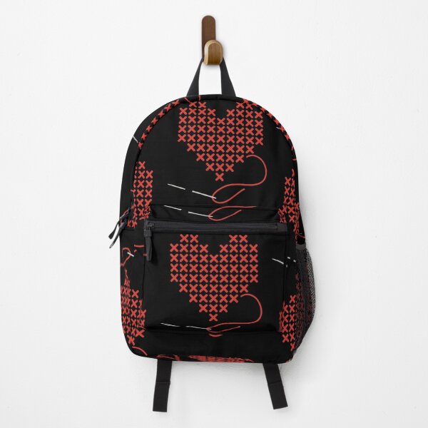 Item preview, I love Cross Stitch Heart and Needle in Red designed and sold by Good-Find.