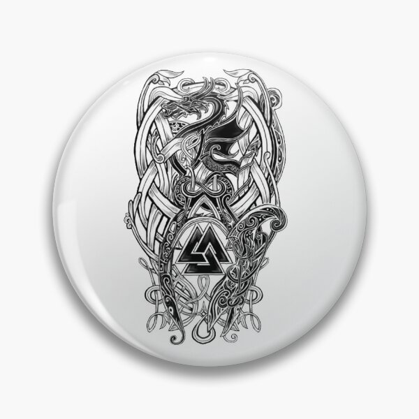 "Nordic Traditional Viking Tattoos Phone Tablet IPad Cases" Pin for