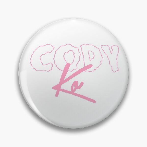 Item preview, pink Cody ko logo designed and sold by cool stickerz.