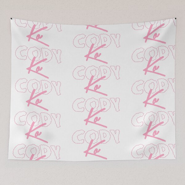 Item preview, pink Cody ko logo designed and sold by cool stickerz.