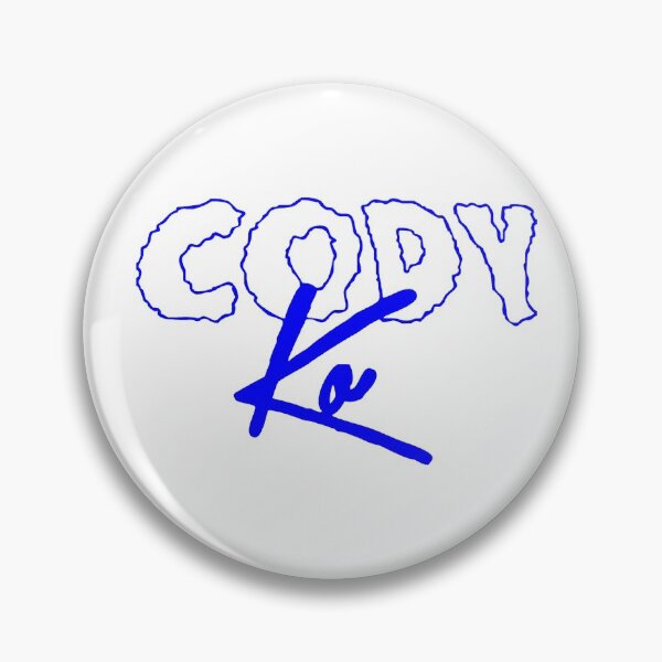 Item preview, blue Cody ko logo designed and sold by cool stickerz.