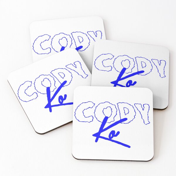 Item preview, blue Cody ko logo designed and sold by cool stickerz.