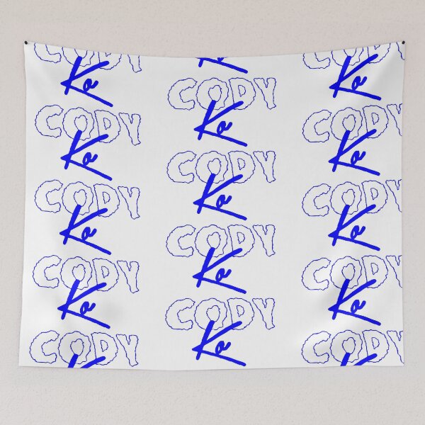 Item preview, blue Cody ko logo designed and sold by cool stickerz.