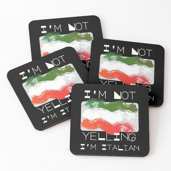 Item preview, Not Yelling I'm Italian Flag designed and sold by dalypdesign.