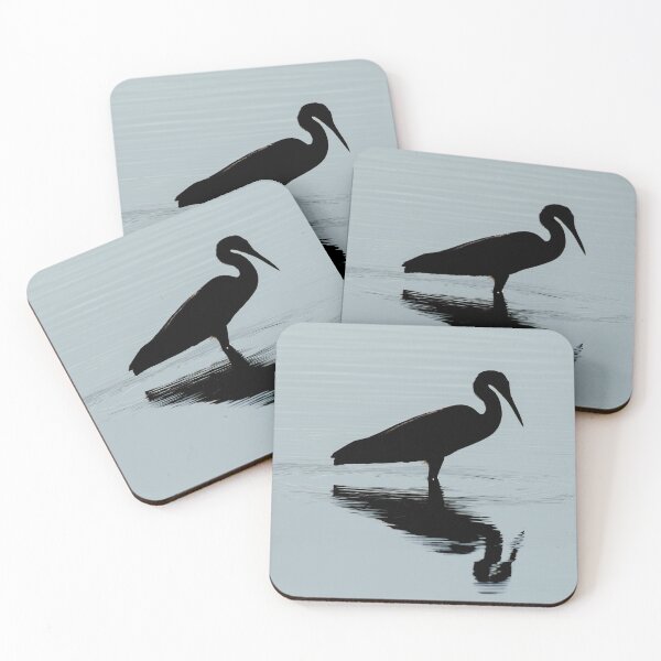 Item preview, White-faced Heron (Egretta novaehollandiae) silhoutette designed and sold by Trent Townsend.