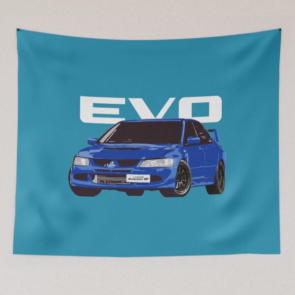 Item preview, Mitsubishi Evolution Evo 8 Blue By You designed and sold by PreppieLook.