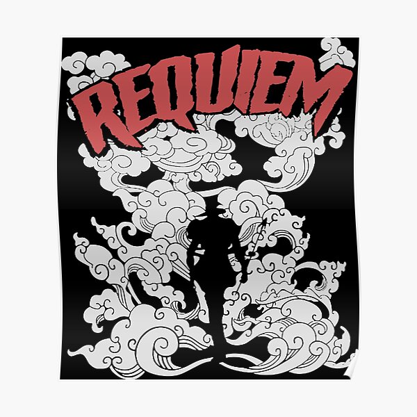 T-shirt argenté Chariot Requiem Poster