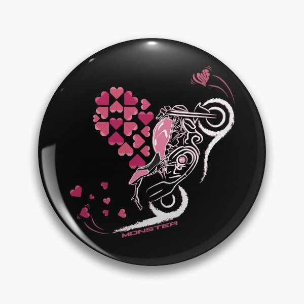 Item preview, Full Heart Monster Lover Series on Black for the Lady Biker designed and sold by etoide.