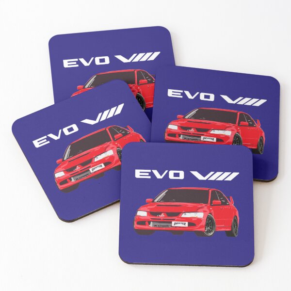 Item preview, Mitsubishi Evolution Mitsubishi EVO 8 Rally Red designed and sold by PreppieLook.