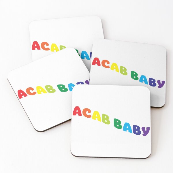 Item preview, ACAB BABY rainbow cute flag font designed and sold by willowbb.