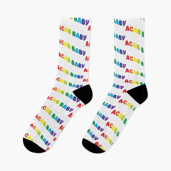 Item preview, ACAB BABY rainbow cute flag font designed and sold by willowbb.
