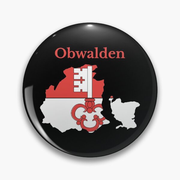 Item preview, Obwalden Canton Map Flag, Switzerland designed and sold by marosharaf.