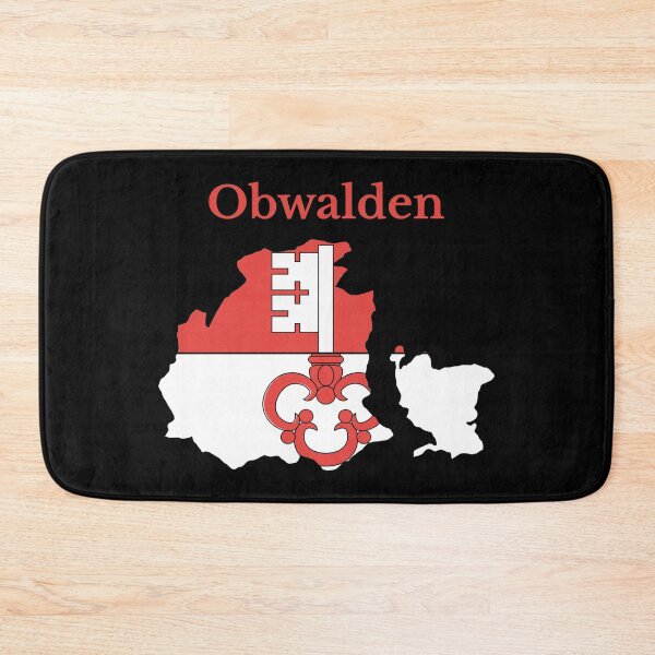 Item preview, Obwalden Canton Map Flag, Switzerland designed and sold by marosharaf.