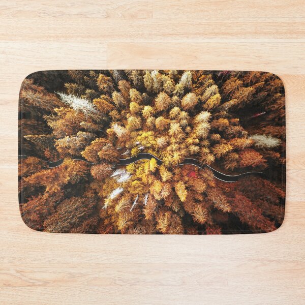 Item preview, autumnal forest with winding road designed and sold by franckreporter.