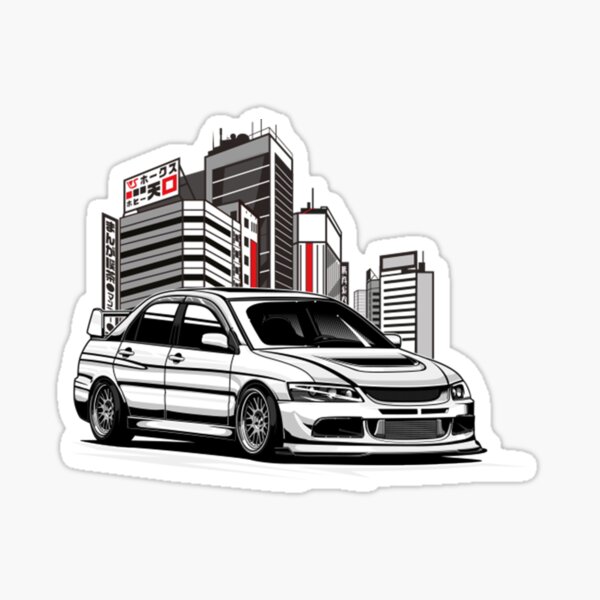 自動車/バイクmitsubishi starion and evo9 sticker set - その他