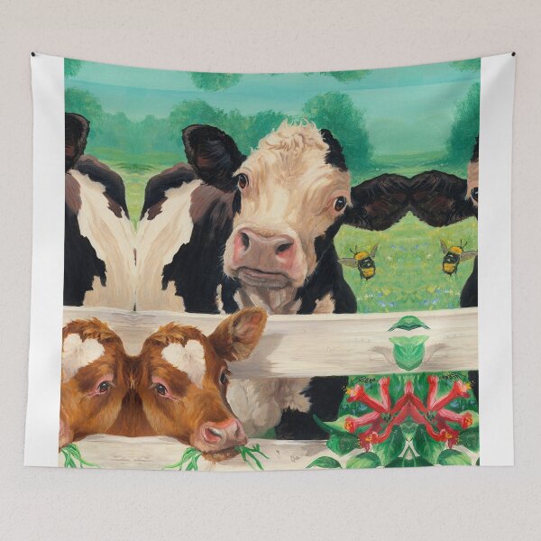 Item preview, Cow in Fence designed and sold by MelodyMontana.
