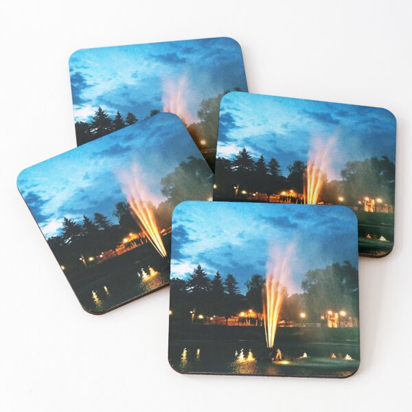Item preview, Colorful fountain at night designed and sold by helenkaiy.