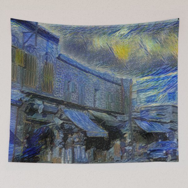 Item preview, A view from Homs Souq - Starrynight designed and sold by Homsalgia.
