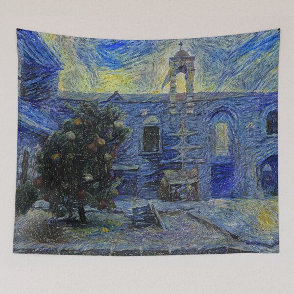 Item preview, Um Al Zinnar Church of Homs - Starrynight designed and sold by Homsalgia.