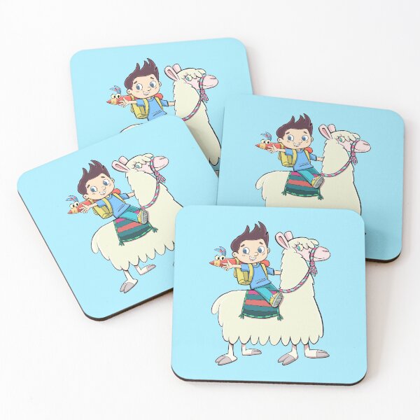 Item preview, boy student riding a llama designed and sold by duxpavlic.